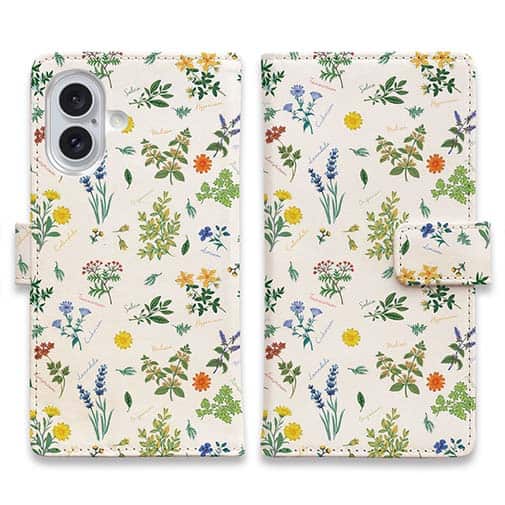 【手帳型】ボタニカル柄