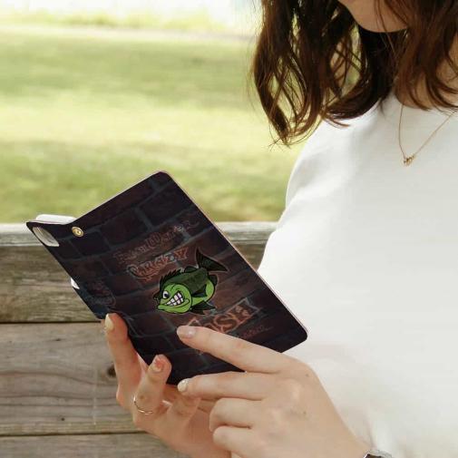 【手帳型】クレイジーバス　落書き風