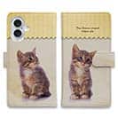 【手帳型】kitten sits　座る子猫