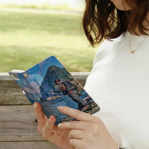 【手帳型】磯の上の竿曲げ