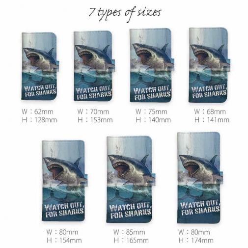 【手帳型】サメ「ジョーズ」(JAWS)