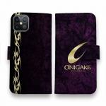 【手帳型】鬼掛　黒刃(くろやいば)　ダークマゼンタ