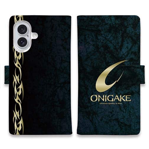 【手帳型】鬼掛　黒刃(くろやいば)　オーシャンブルー