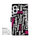 【手帳型】BASS テキストデザイン　ショッキングピンク