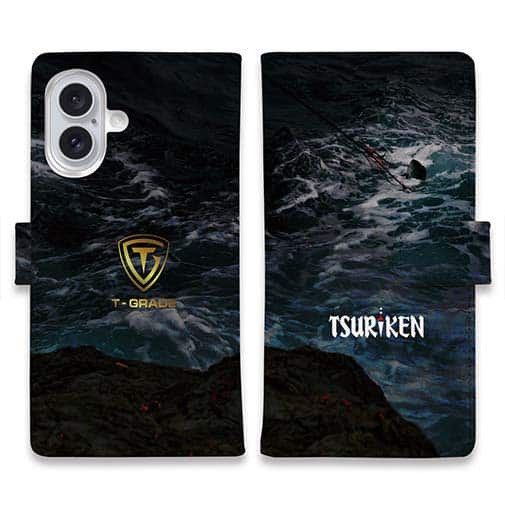 【手帳型】釣研ロゴ&トーナメントグレード