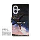 【手帳型】オナガと釣研ロゴ