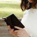 【手帳型】ブラックバス釣り　革風デザイン