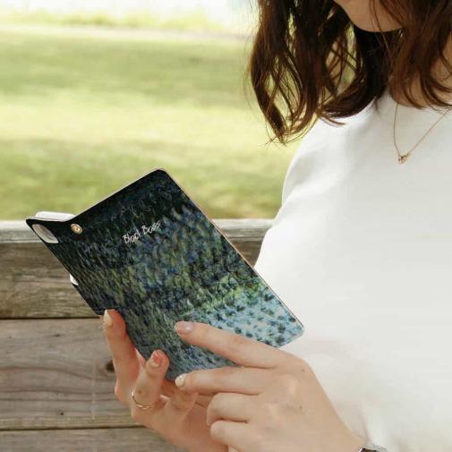 【手帳型】ブラックバス柄