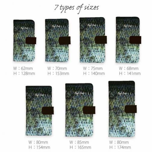 【手帳型】ブラックバス柄