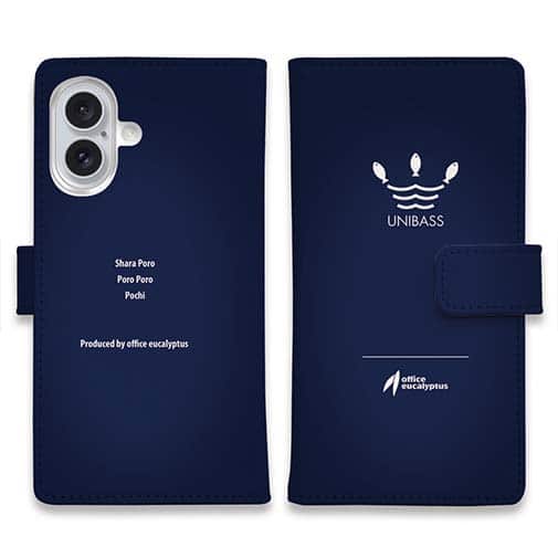 【手帳型】 UNIBASS　ロイヤルブルー