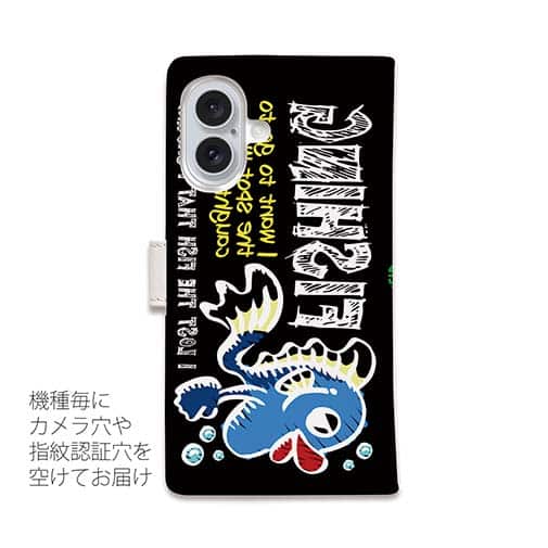 【手帳型】【釣りざんまい】ヘンテコなサカナくん​​​