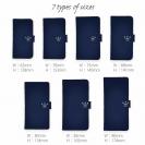 【手帳型】 UNIBASS　ロゴバック　ロイヤルブルー