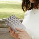 【手帳型】【eucalyptus】グレ鱒　ホワイト