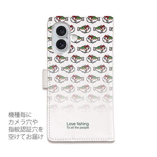 【手帳型】【eucalyptus】姫マス　ホワイト