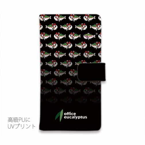 【手帳型】【eucalyptus】姫マス　ブラック