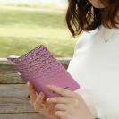 【手帳型】【eucalyptus】グレ鱒　ピンク