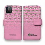 【手帳型】【eucalyptus】グレ鱒　ピンク