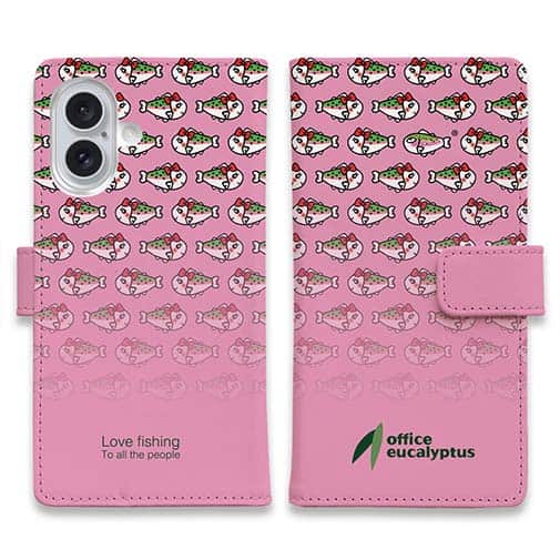 【手帳型】【eucalyptus】姫マス　ピンク