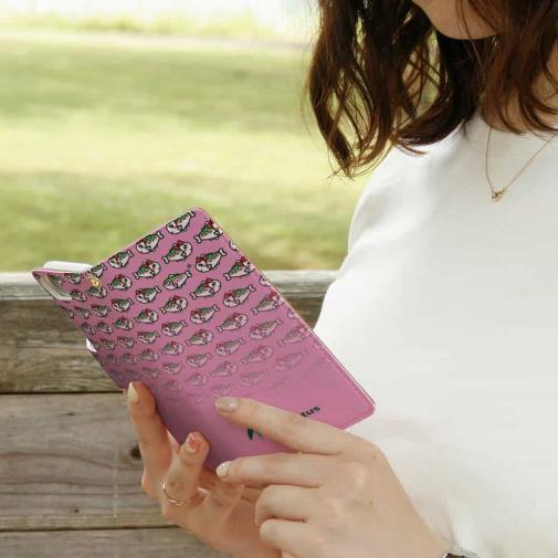 【手帳型】【eucalyptus】姫マス　ピンク