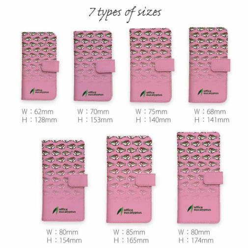 【手帳型】【eucalyptus】姫マス　ピンク