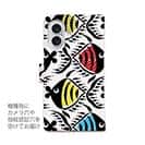 【手帳型】【釣りざんまい】カラフルフィッシュダンス