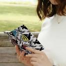 【手帳型】【釣りざんまい】カラフルフィッシュダンス