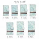 【手帳型】紫陽花(あじさい)　ブルー