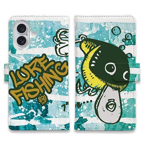 【手帳型】【釣りざんまい】ありそでなさそなクランクベイト