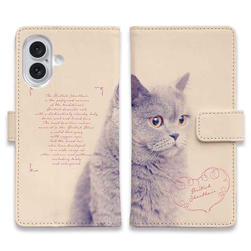 【手帳型】ブリティッシュショートヘア