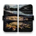 【手帳型】ブラウントラウト　アメコミ風デザイン