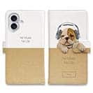 【手帳型】ブルドッグだってNo Music No Life