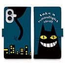 【手帳型】夜遊び好きな黒猫(wakat)