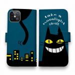 【手帳型】夜遊び好きな黒猫(wakat)