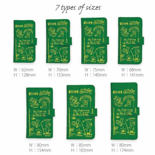 【手帳型】【釣りざんまい】釣りが好きなんです_グリーン