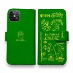 【手帳型】【釣りざんまい】釣りが好きなんです_グリーン