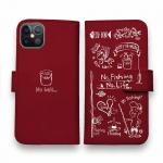 【手帳型】【釣りざんまい】釣りが好きなんです_レッド