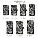 【手帳型】クロダイ(チヌ)　墨絵風(黒)