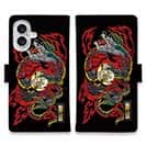 【彫姫】【手帳型】龍　和彫りデザイン