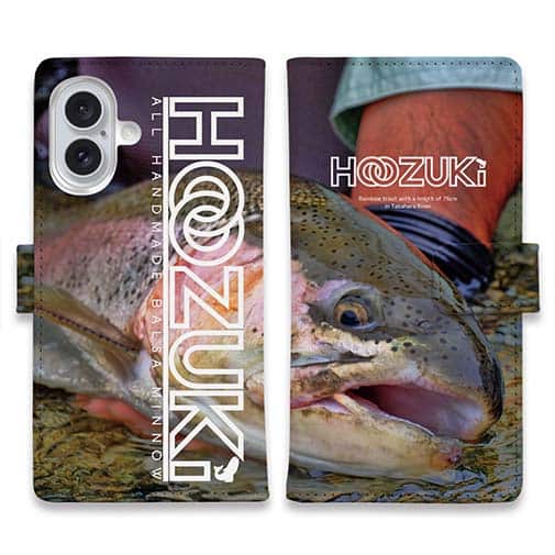 【手帳型】【HOOZUKI】ヒレピンのニジマス