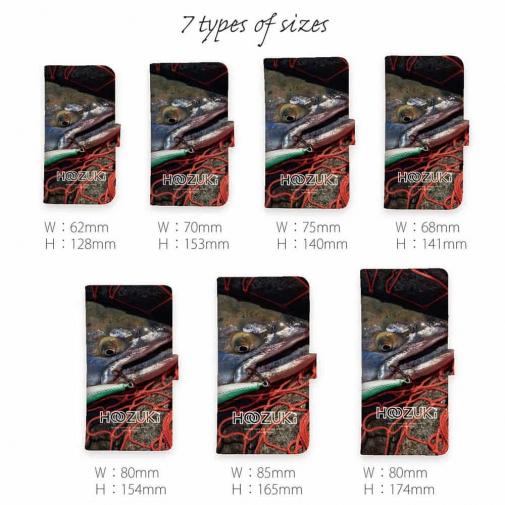 【手帳型】【HOOZUKI】サクラマスとルアー