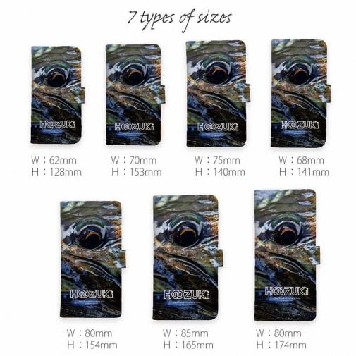【手帳型】【HOOZUKI】ヤマメのクローズアップ