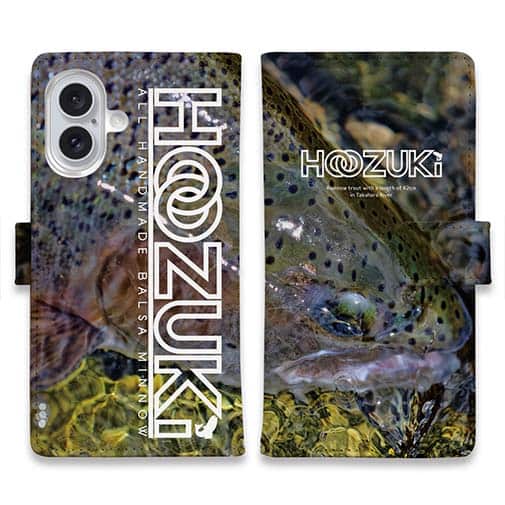 【手帳型】【HOOZUKI】水面とニジマス