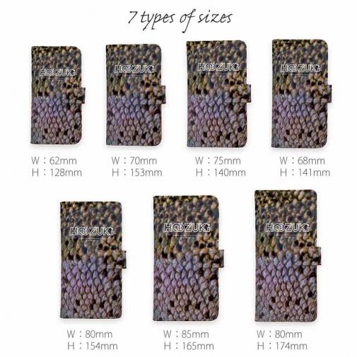 【手帳型】【HOOZUKI】ニジマスのウロコ