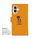 【手帳型】【釣りざんまい】 一日釣りを楽しむアングラー_オレンジ