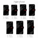 【KIZAKURA】【手帳型】ブラック+シンプルロゴ