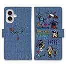 【手帳型】【釣りざんまい】魚釣りに出かけよう!_カラフルデニム風