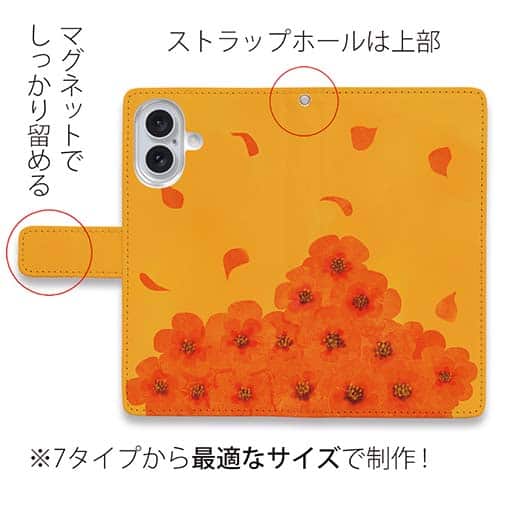 【手帳型】【佐藤ケロ子】春の贈り物