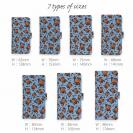 【手帳型】【釣りざんまい】エギに釣られるアオリイカ_カラフルデニム風