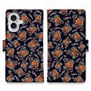 【手帳型】【釣りざんまい】エギに釣られるアオリイカ_カラフルダークネイビー