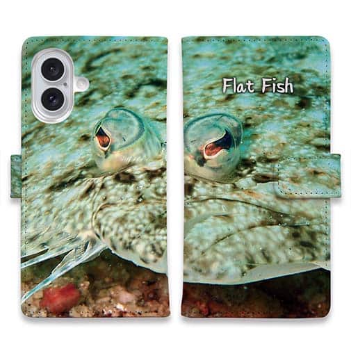 【手帳型】フラットフィッシュ